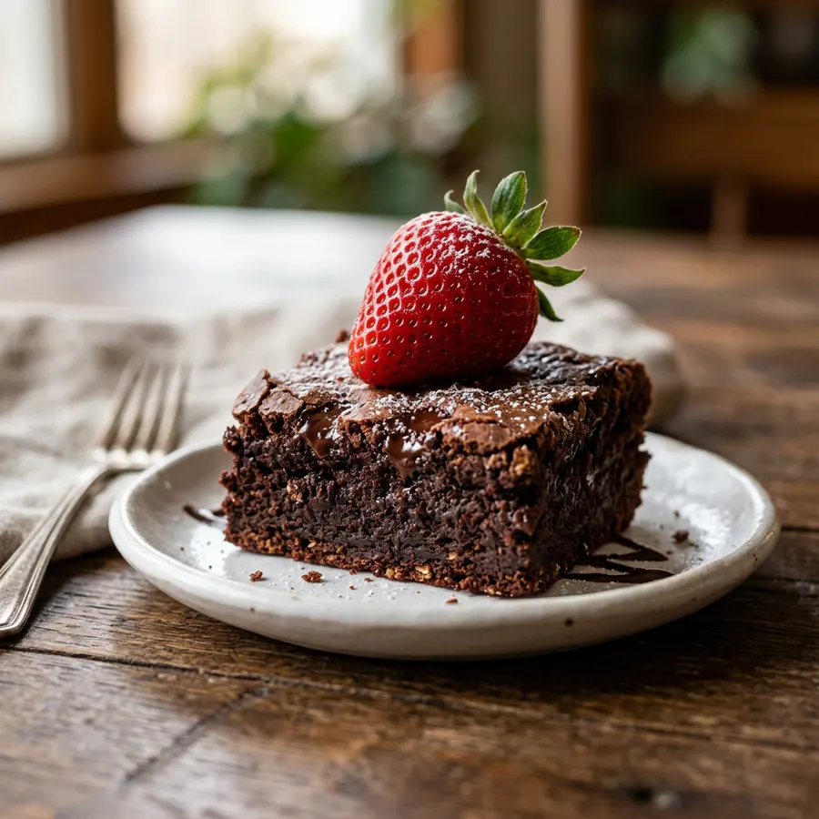 Brownie fit preparado na Air Fryer